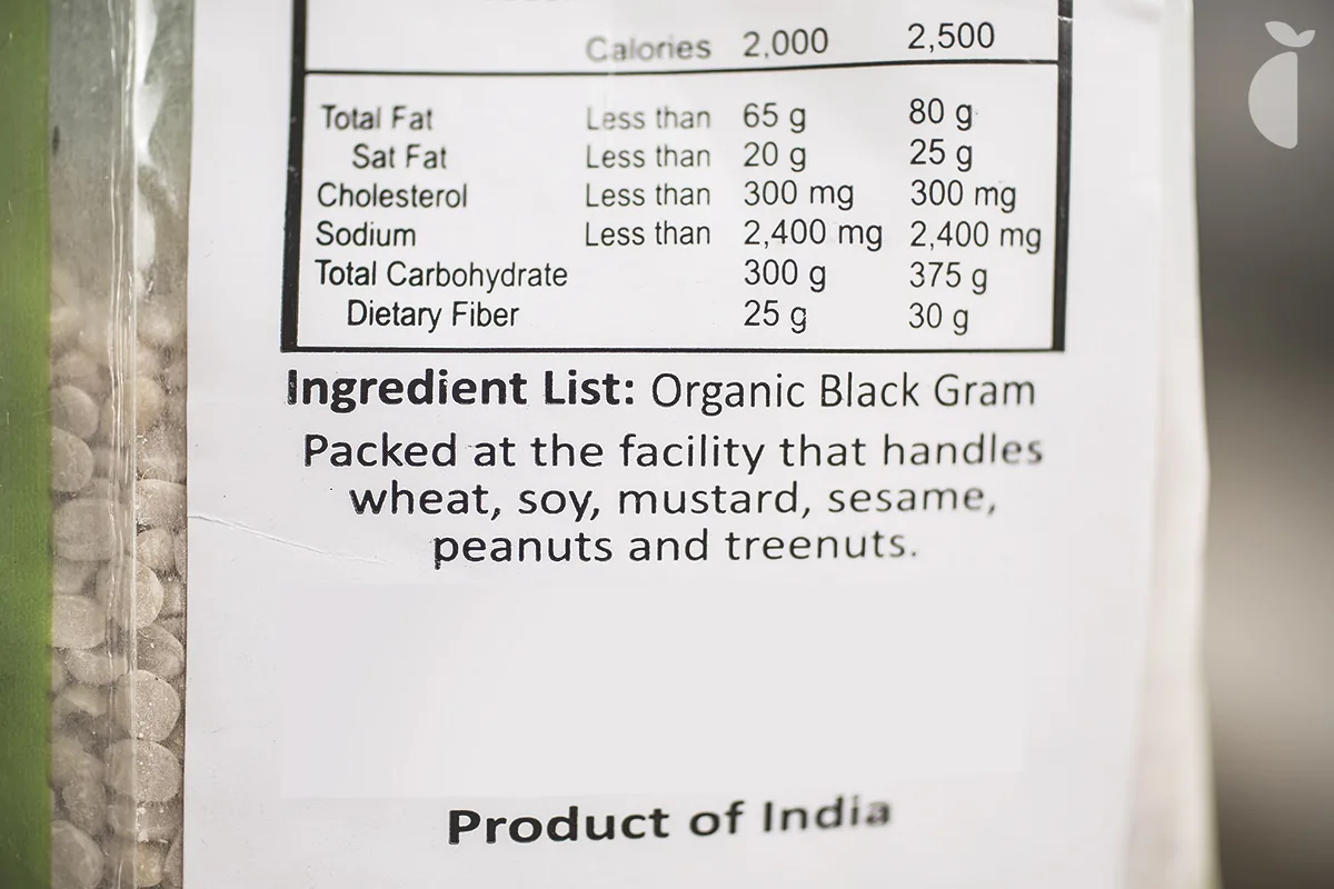 Grain Black Gram Hulled Split Urad — 2 lb