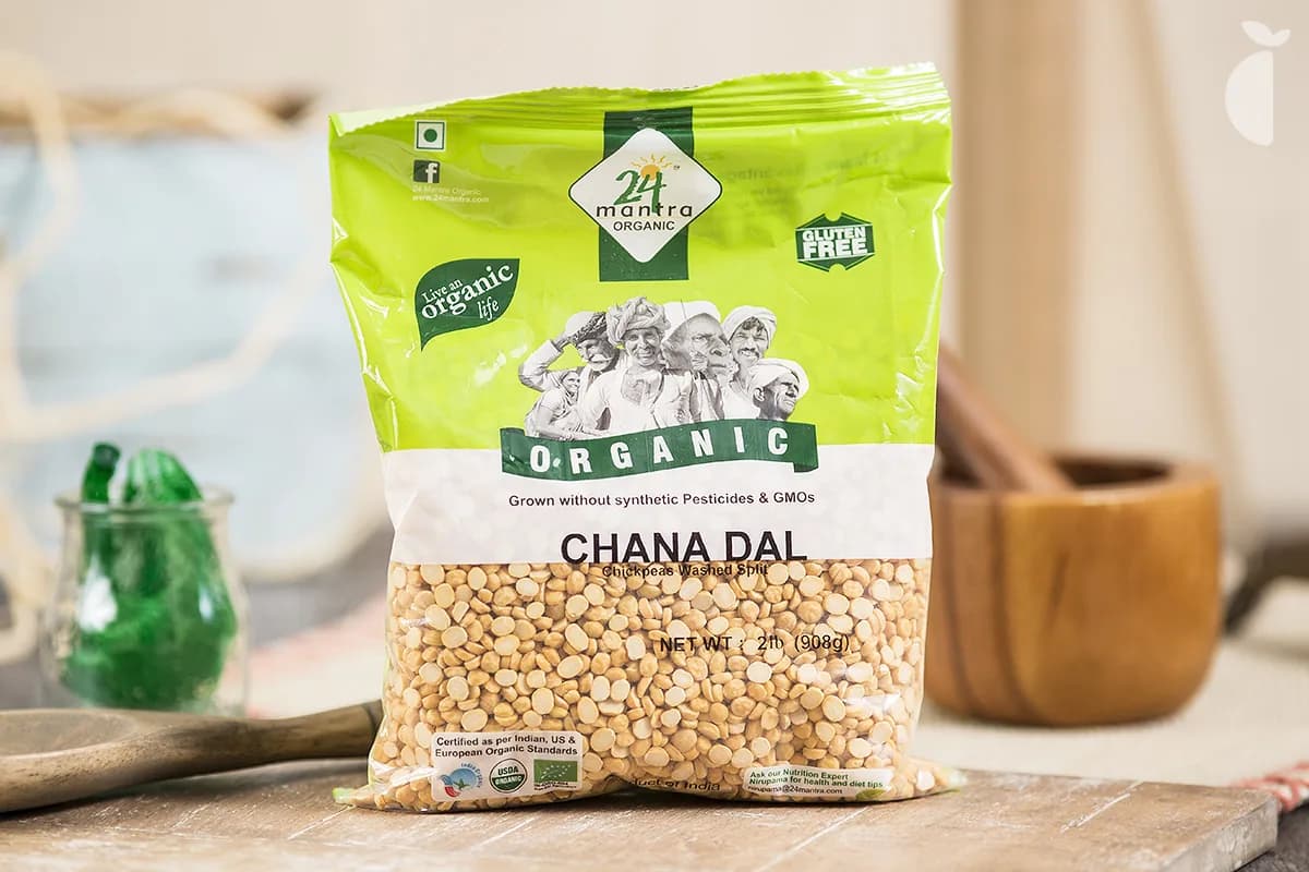 Chickpeas Split Washed Chana Dal — 2 lb