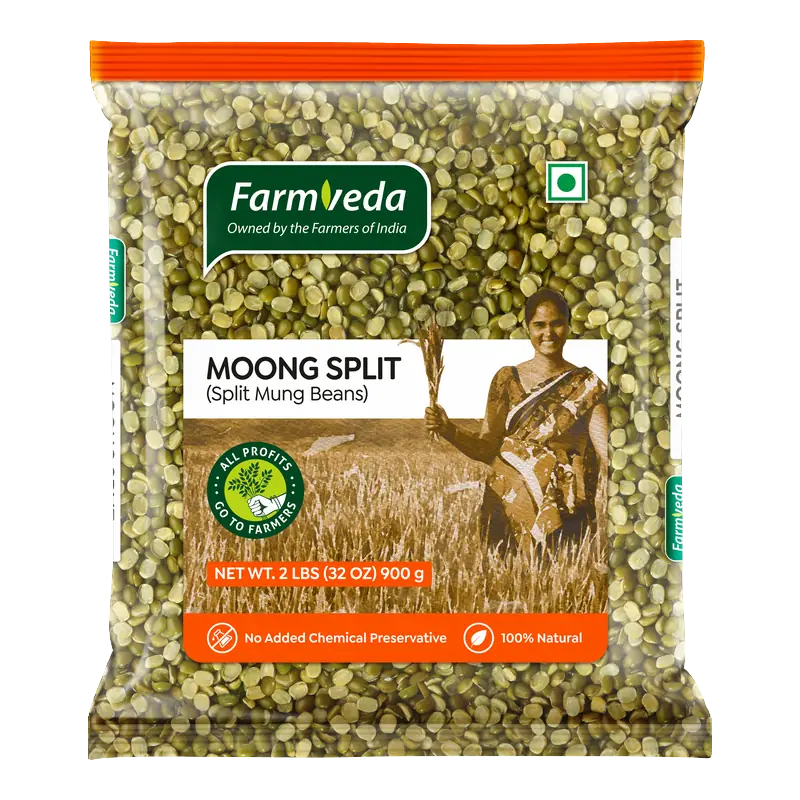 Farmveda Split Green Moong 2Lb