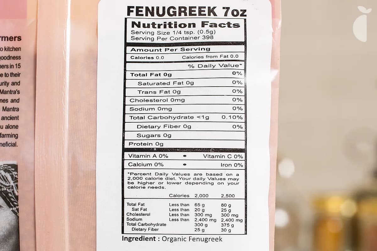 Spice Whole Fenugreek Methi — 7 oz